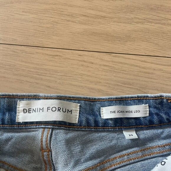 Denim Forum - The Joan Wide Leg Jean - Picture 3 of 5
